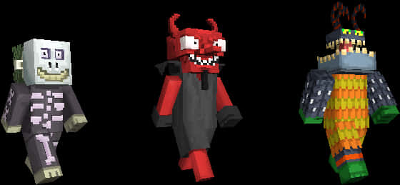 Personaje Coșmar în Pixel Art Fundal