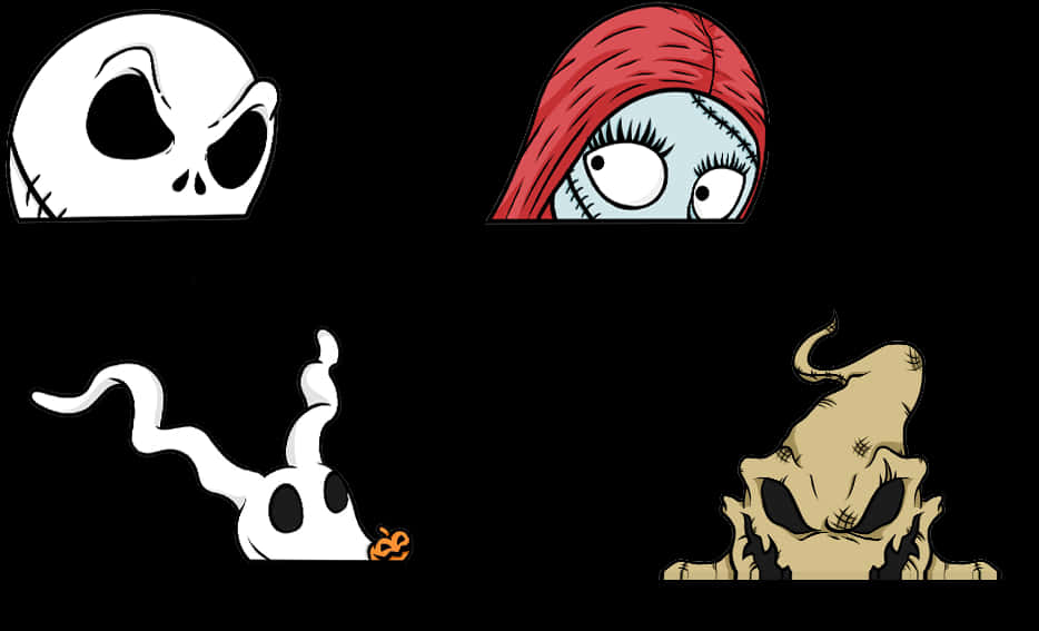 Personaje din Nightmare Before Christmas Fundal