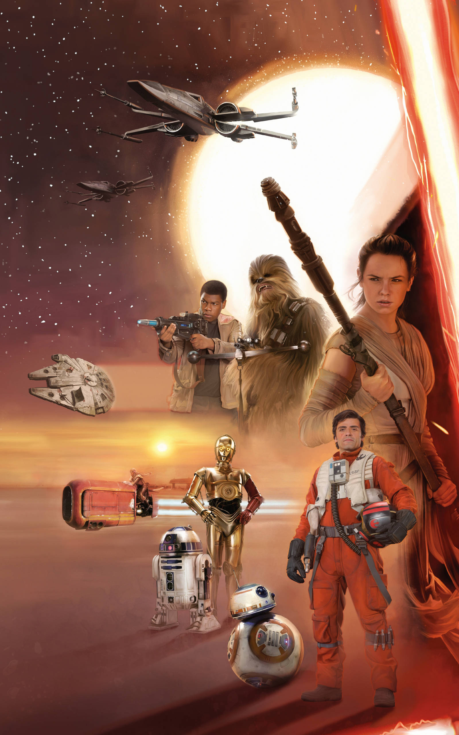 Personaje din Star Wars Tabletă Fundal