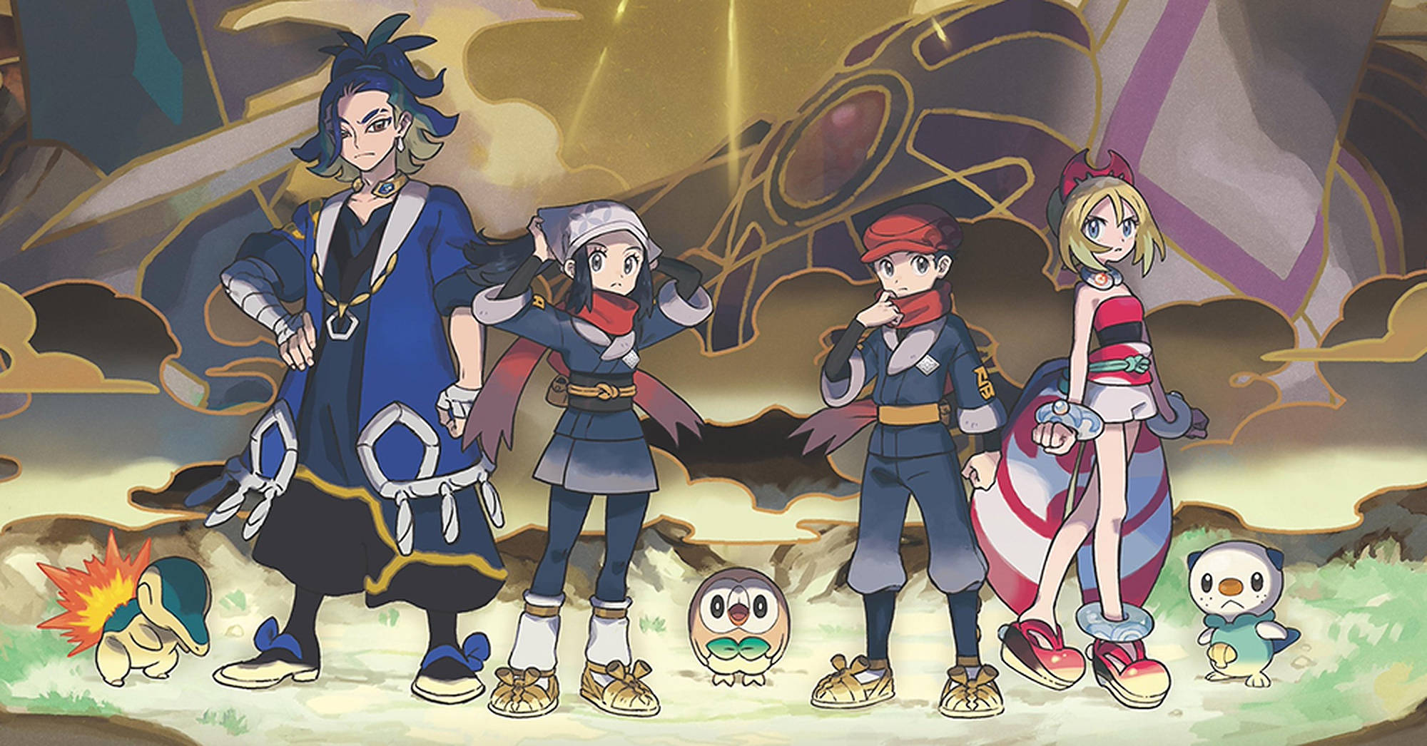 Personaje fictive din Pokemon Legends Arceus Fundal