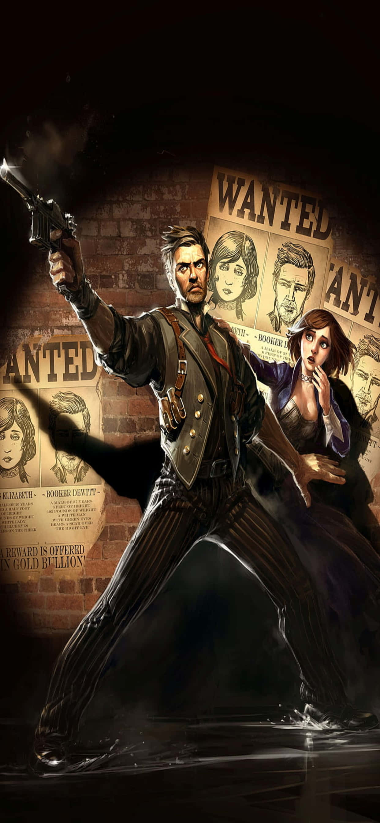 Wanted Fictional Characters iPhone Xs Max Bioshock Infinite Background Fundal