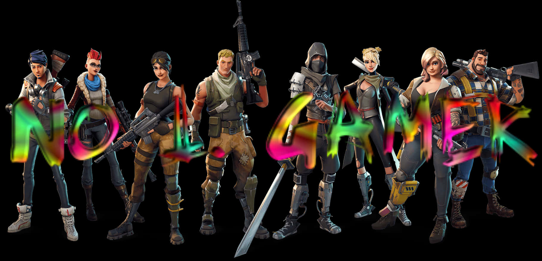Personaje Fortnite Grafică Non Gamer Fundal