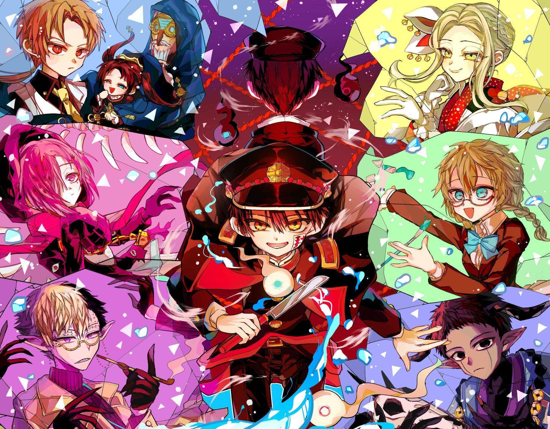 Personaje Hanako Kun de senzație pentru desktop Fundal