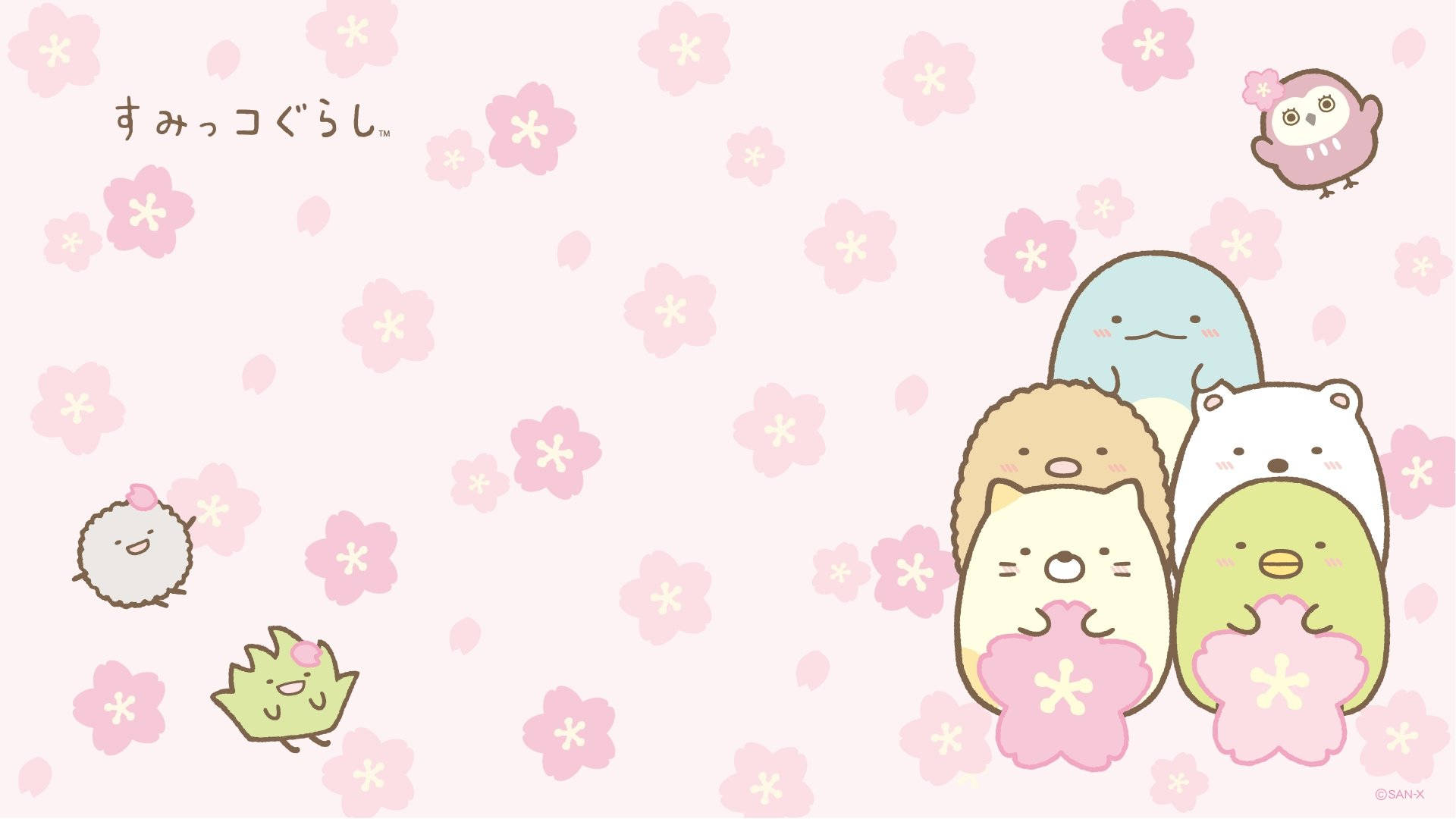 Personaje Kawaii HD Sumikko Gurashi Fundal
