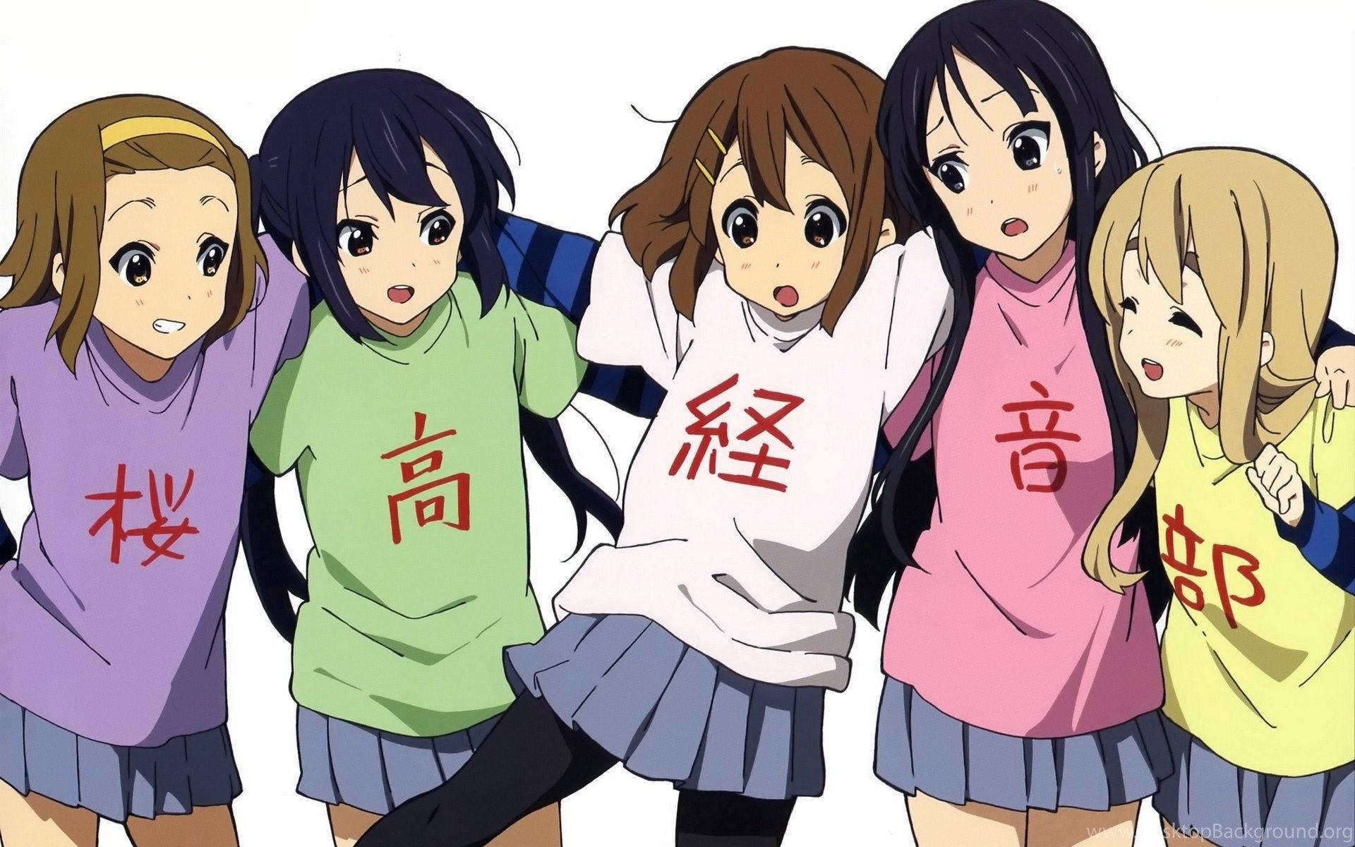 Personaje kawaii anime K-On! Fundal