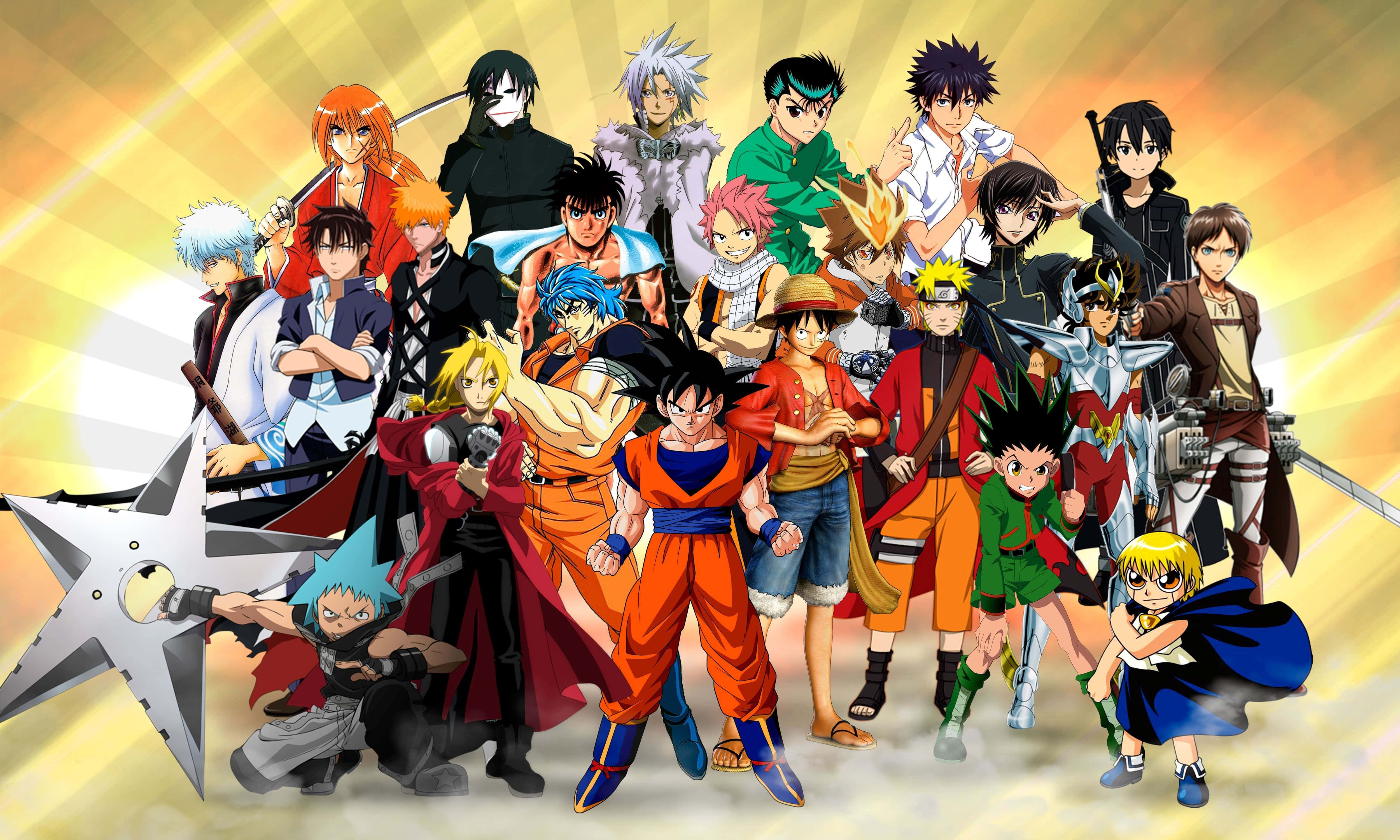 Personaje masculine populare din anime-urile anilor 90 HD Fundal