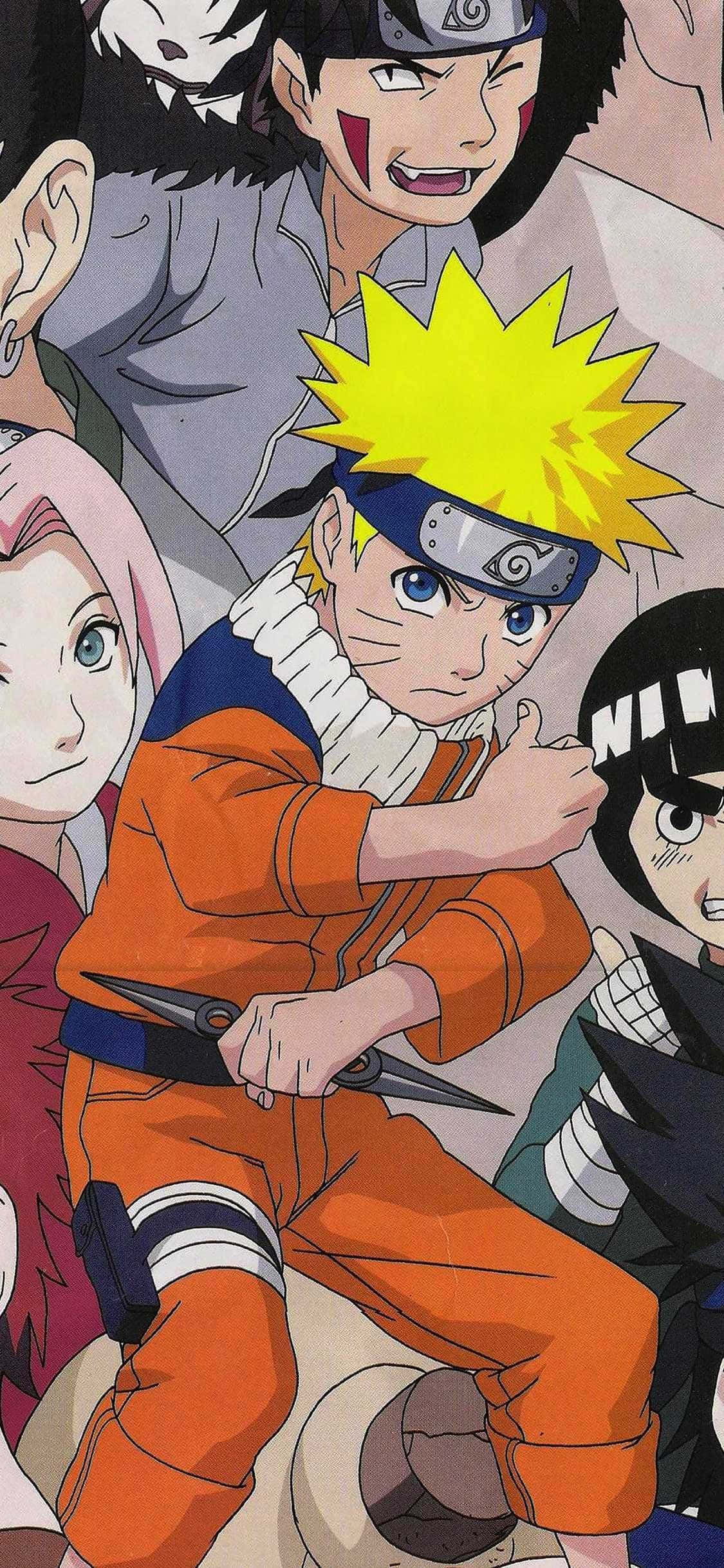 Personaje Naruto Estetic pentru Telefon Fundal