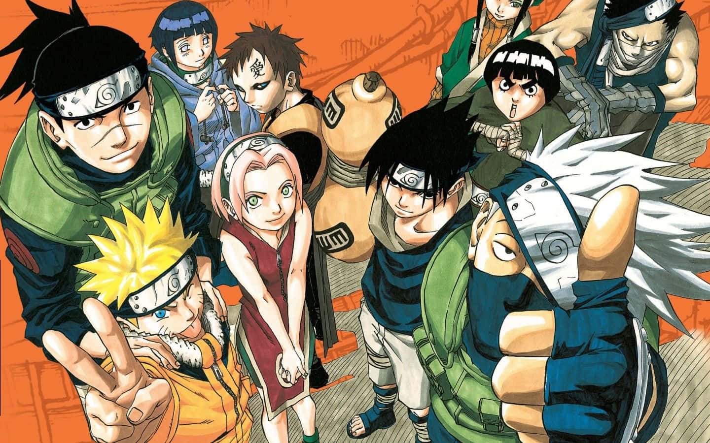 Personaje Naruto Manga Anime Ninja din Konoha Fundal