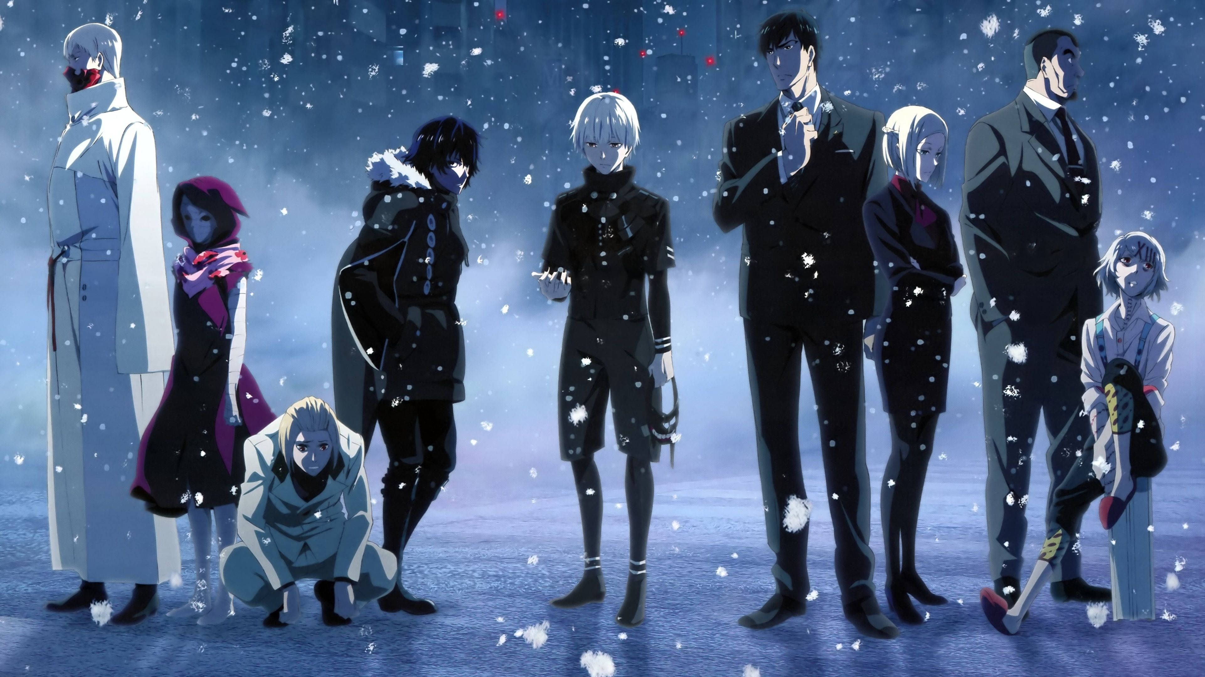 Personaje Tokyo Ghoul Artă de grup Fundal