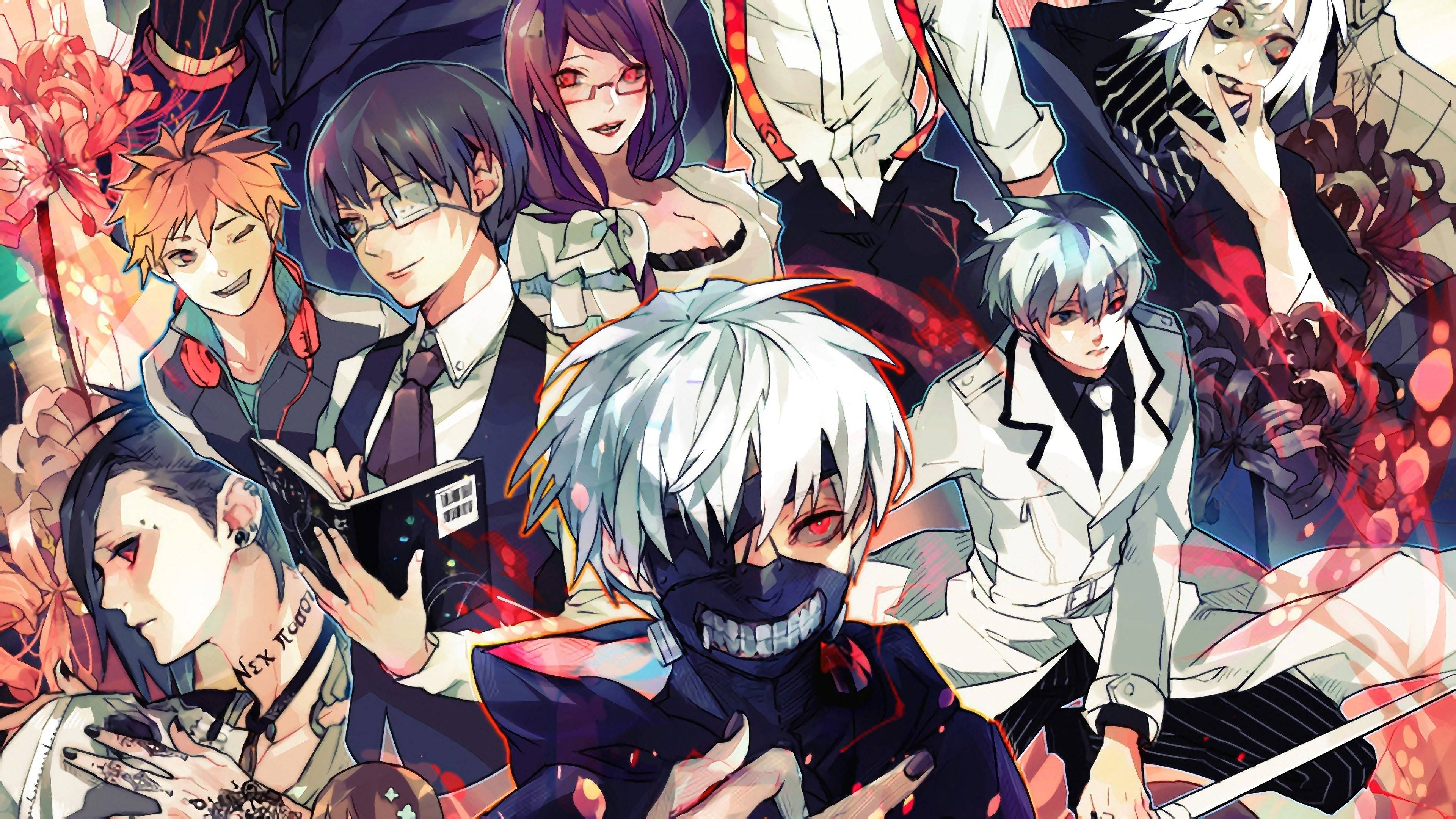 Personaje Tokyo Ghoul Anime Fan Art Fundal