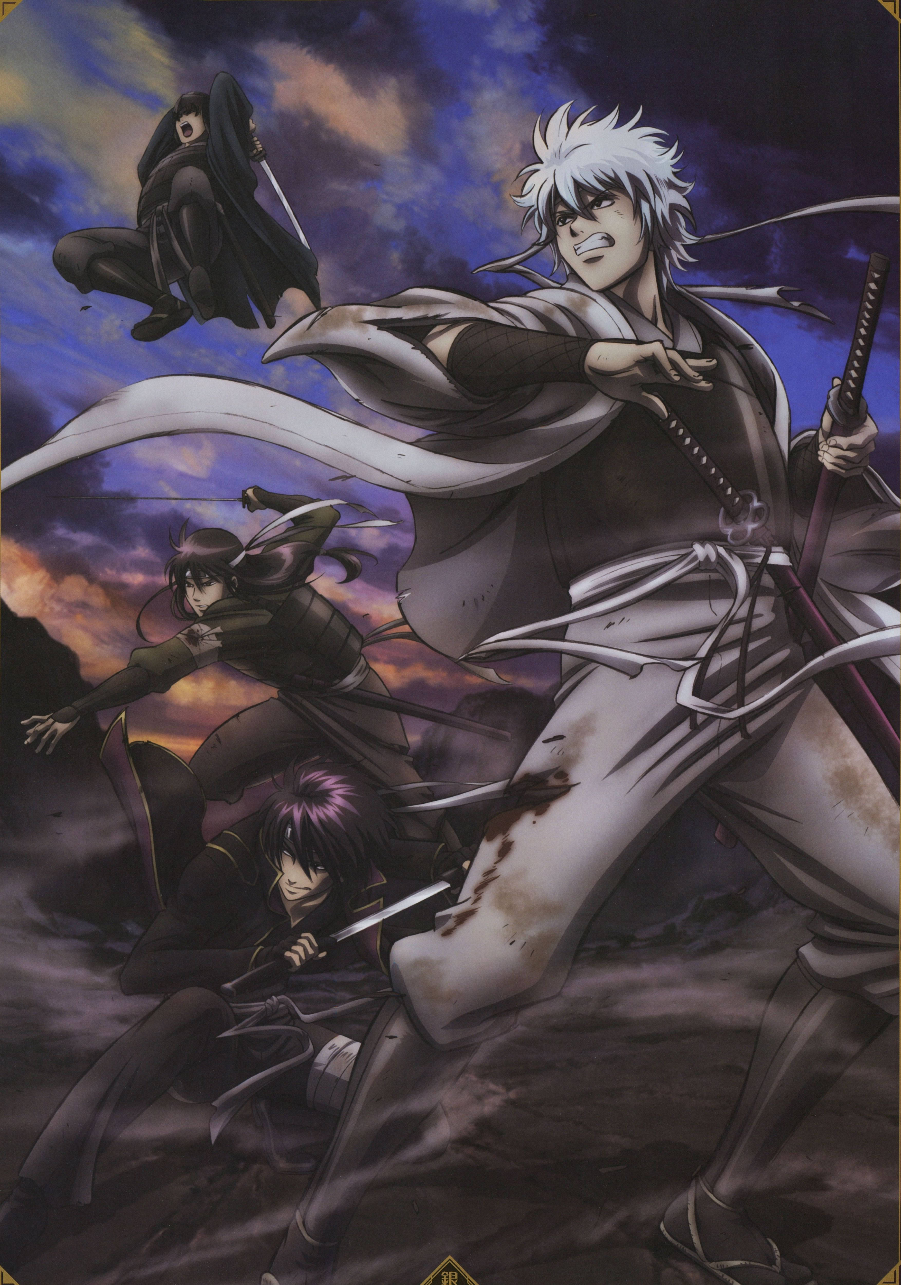Personajele Gintama Gata de Luptă Fundal