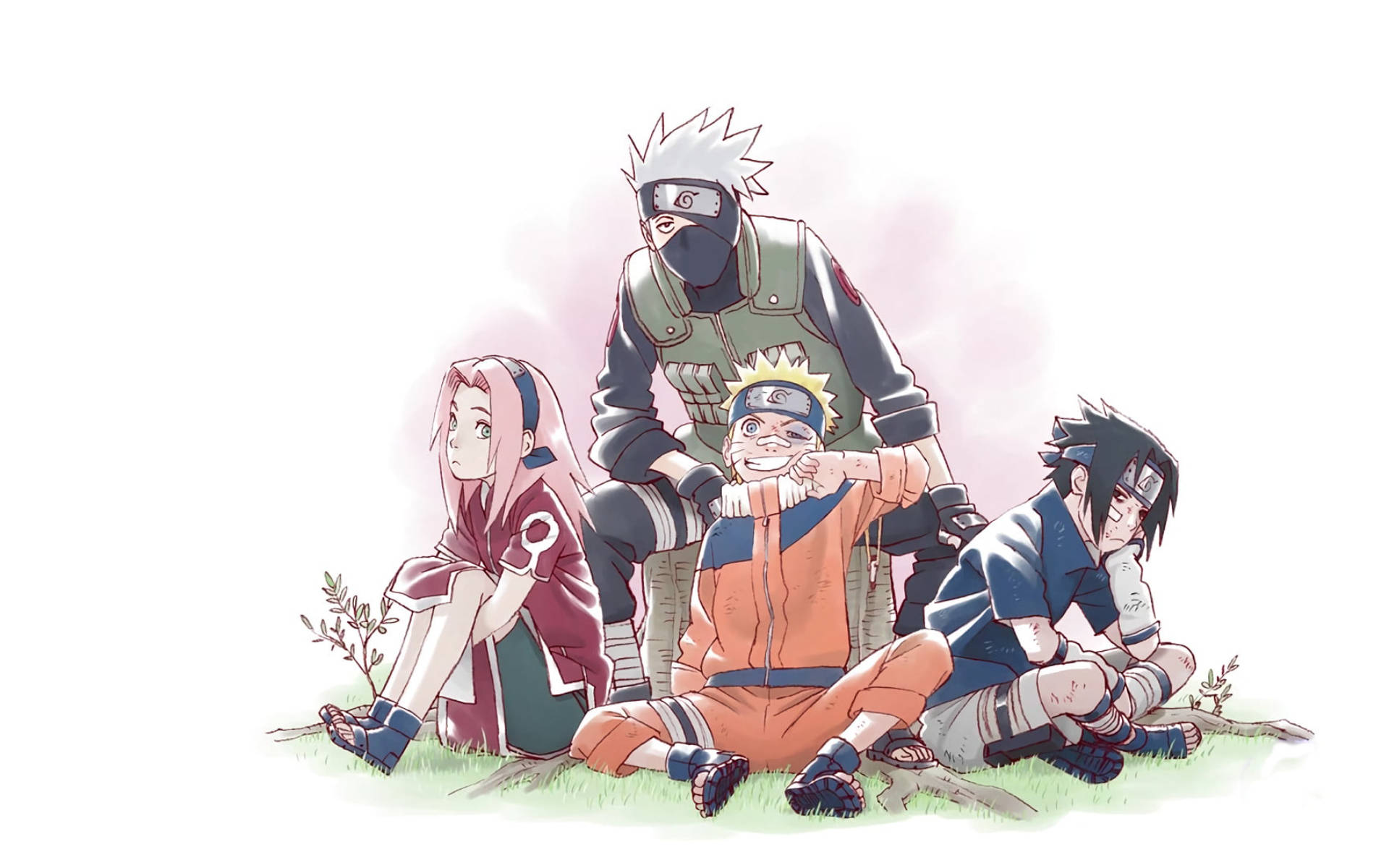 Personajele Naruto din Echipa 7 Fundal
