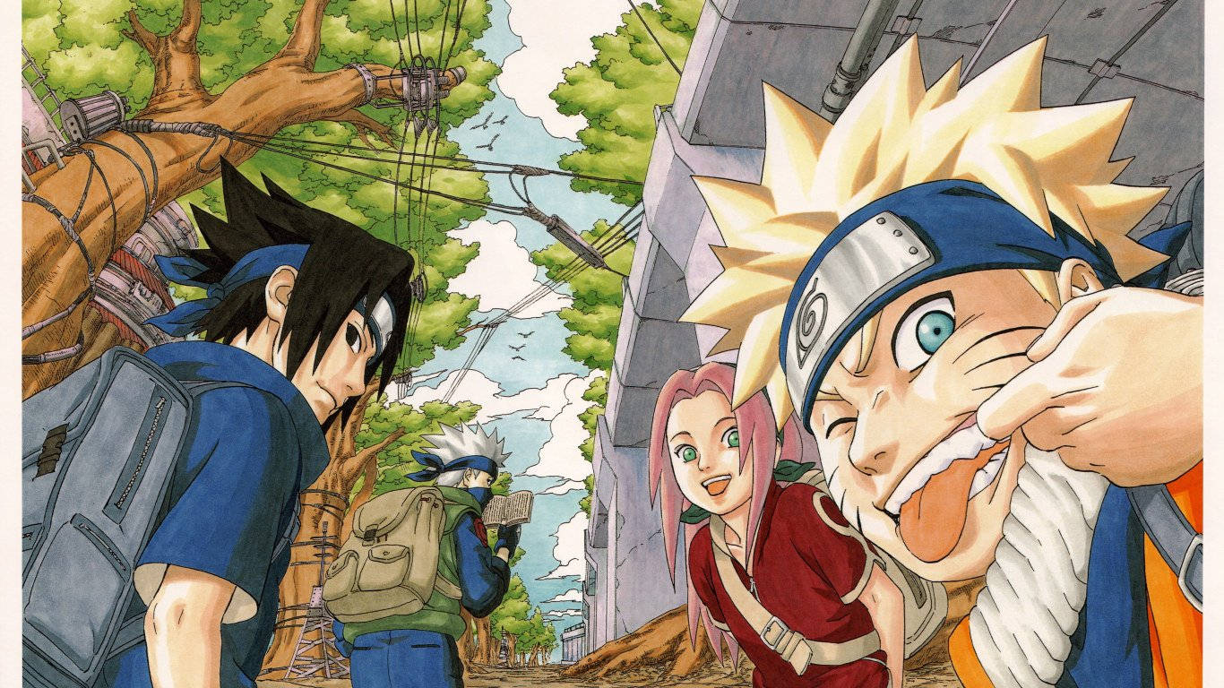 Personajele Naruto Echipa 7 Fundal