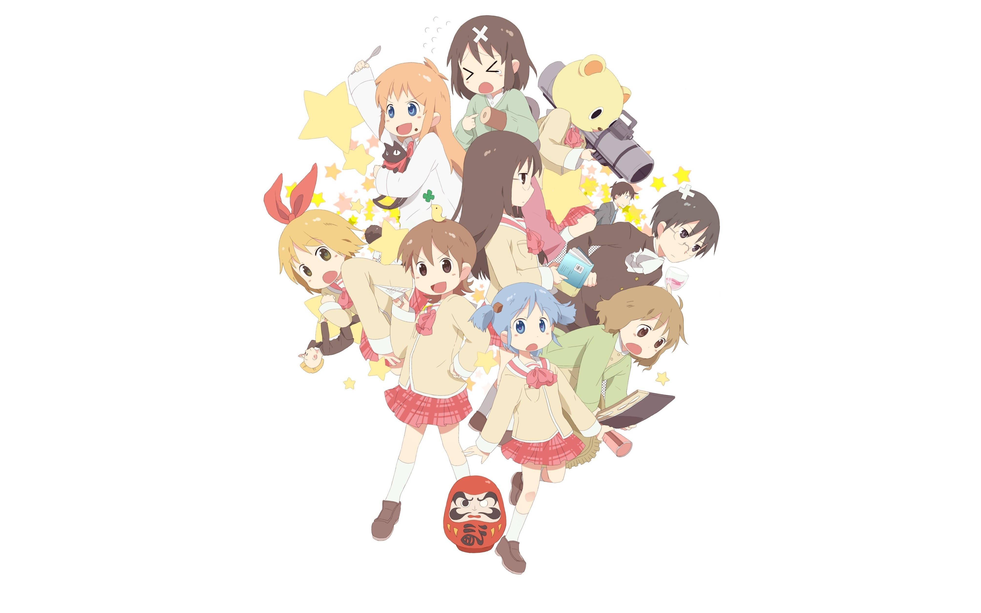 Personajele principale din Nichijou Fundal
