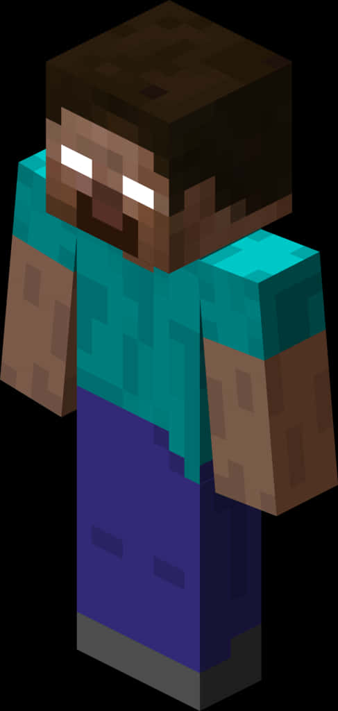 Personajul Herobrine din Minecraft - Redare grafică Fundal
