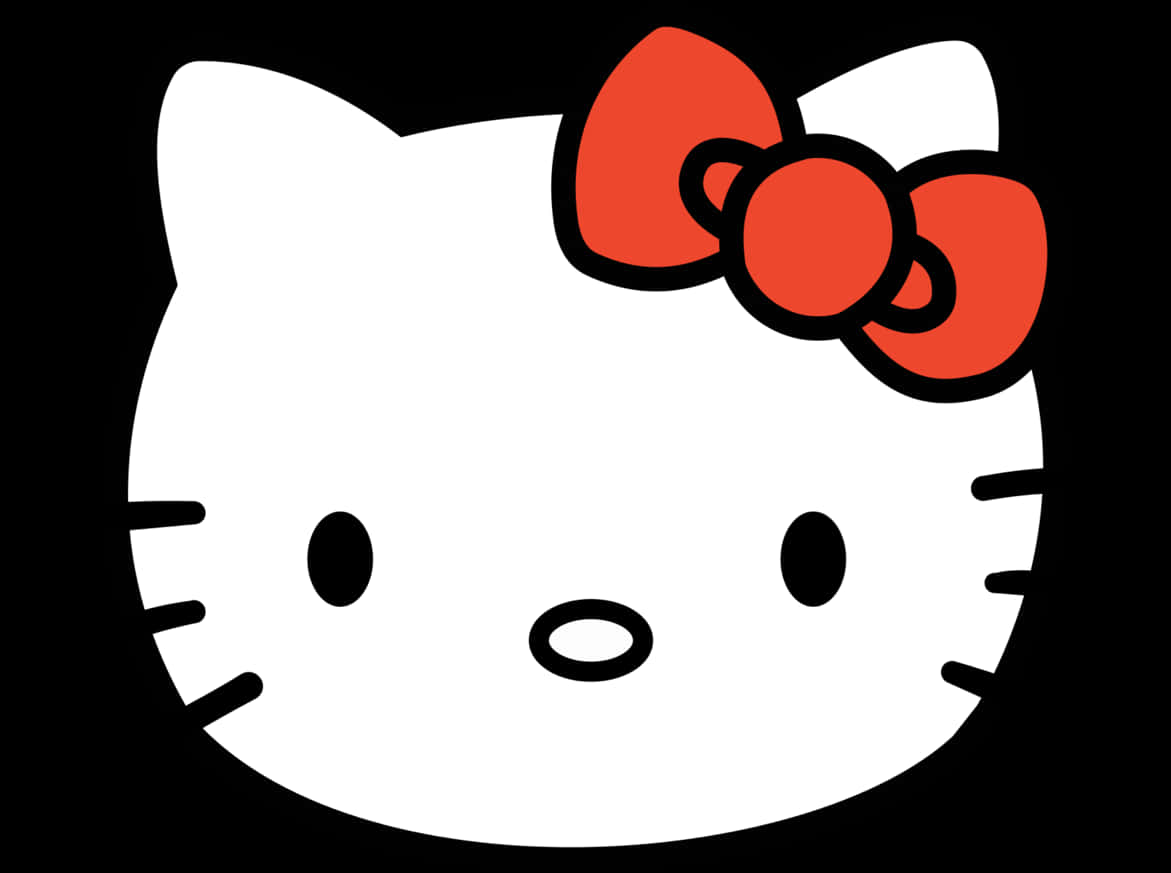 Personajul iconic Hello Kitty Fundal