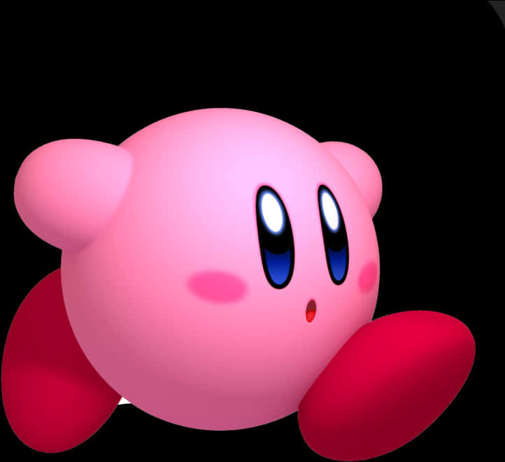 Personajul Kirby în prim-plan Fundal
