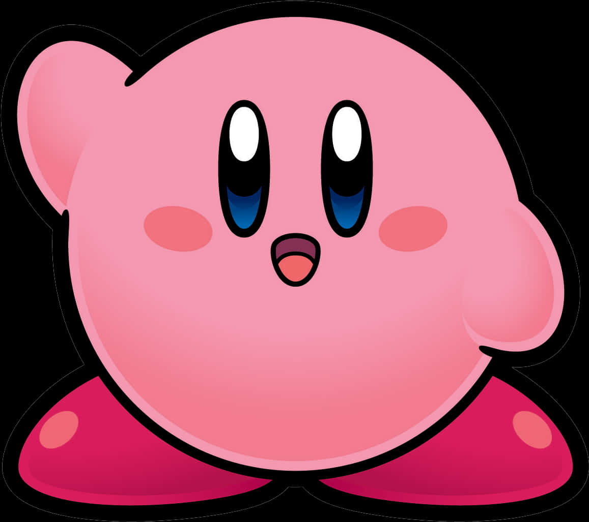Personajul Kirby roz - Artă Fundal