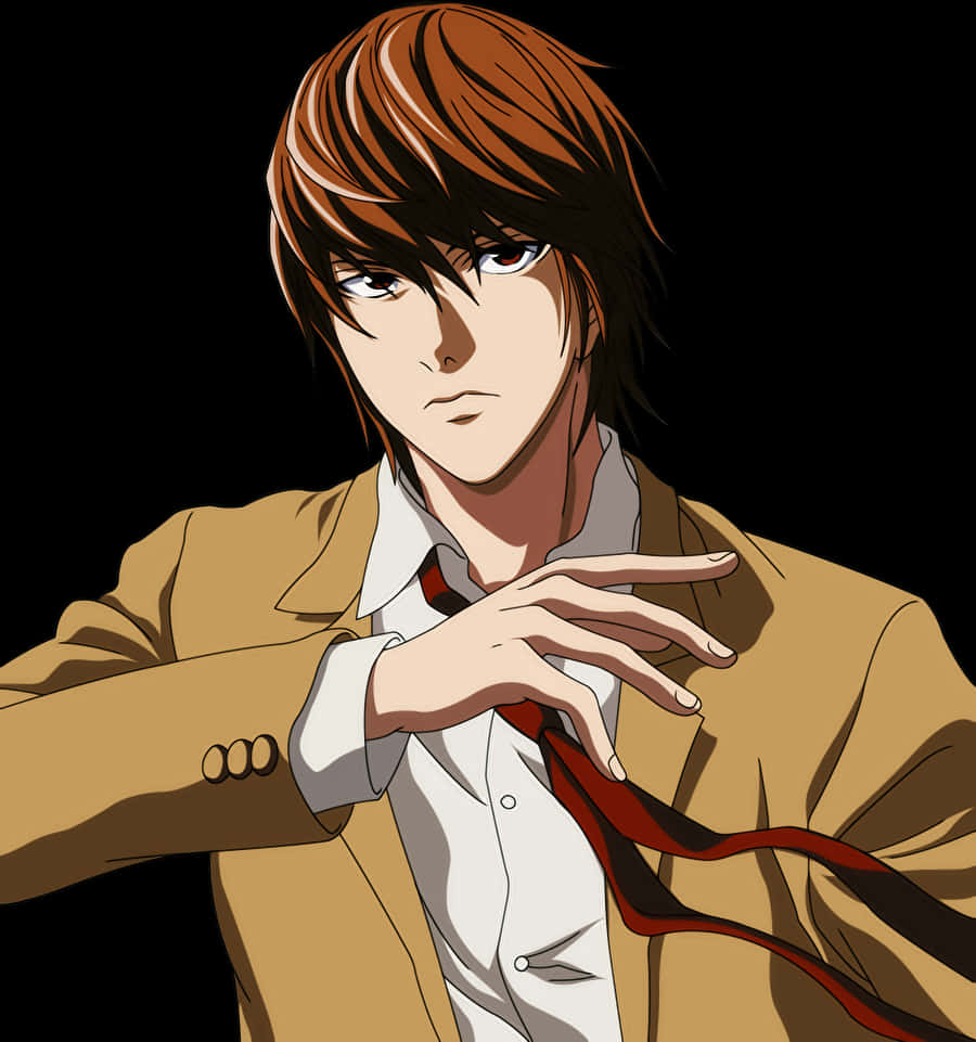 Personajul Light Yagami din Death Note Fundal