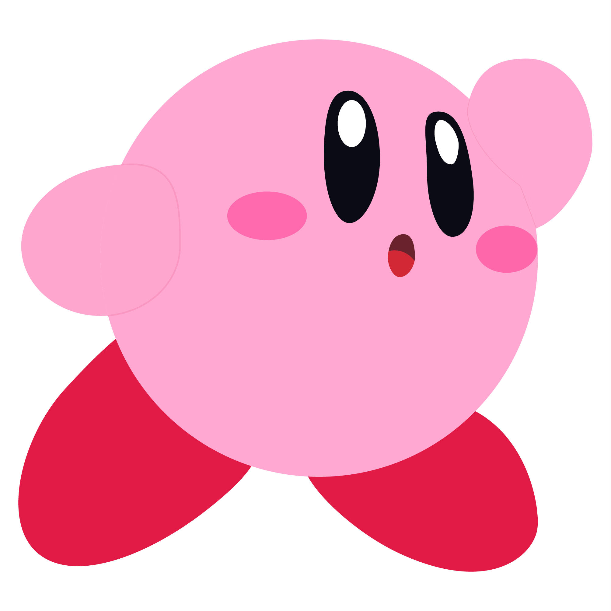 PFP drăguț cu Kirby Fundal
