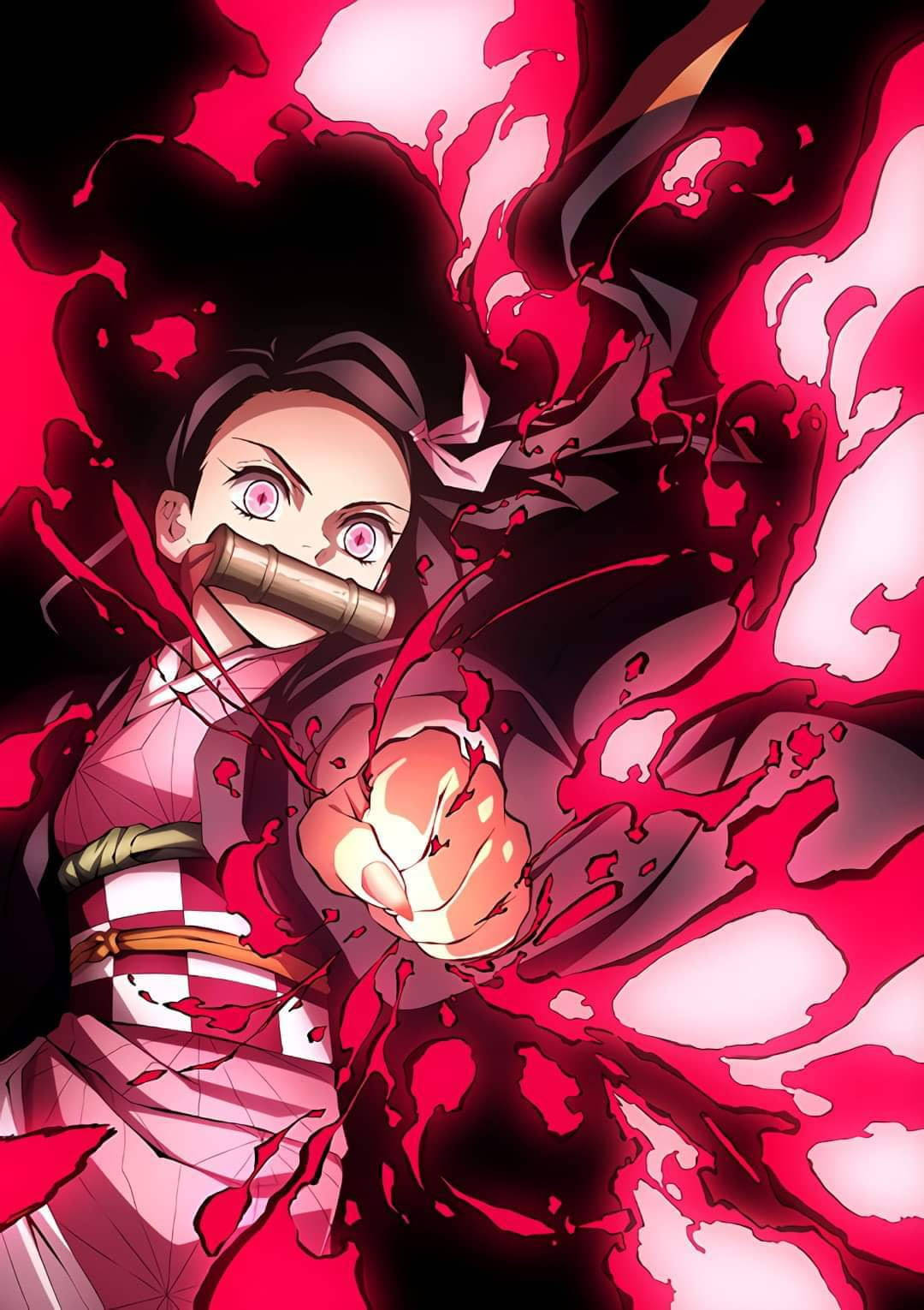 PFP Fata Anime Cool Nezuko Kamado Fundal