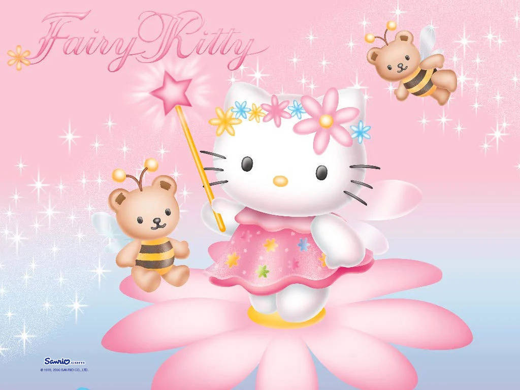 PFP Hello Kitty Zână Desen Animat Fundal