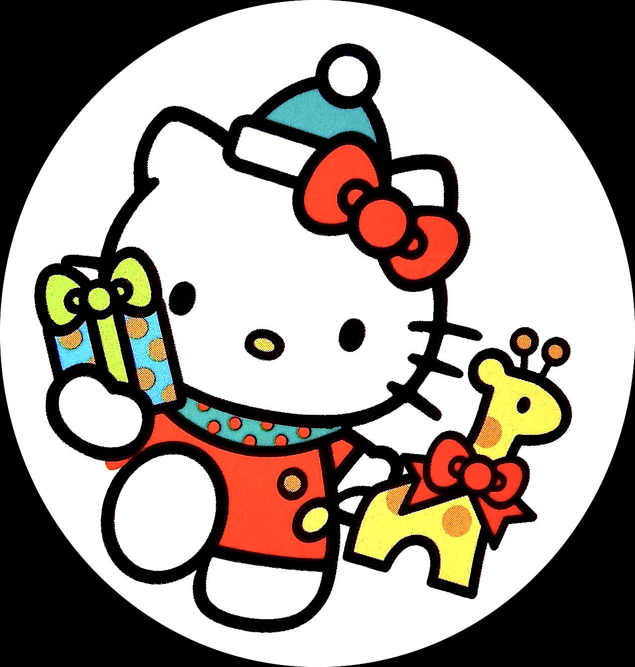 PFP Hello Kitty de Crăciun Fundal