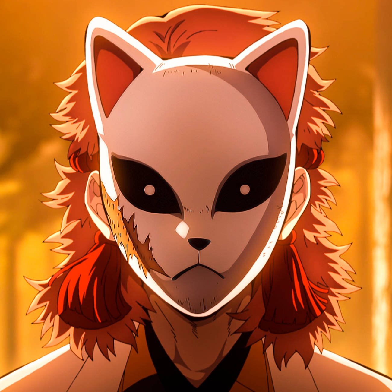 PFP Sabito Masca Demon Slayer Fundal