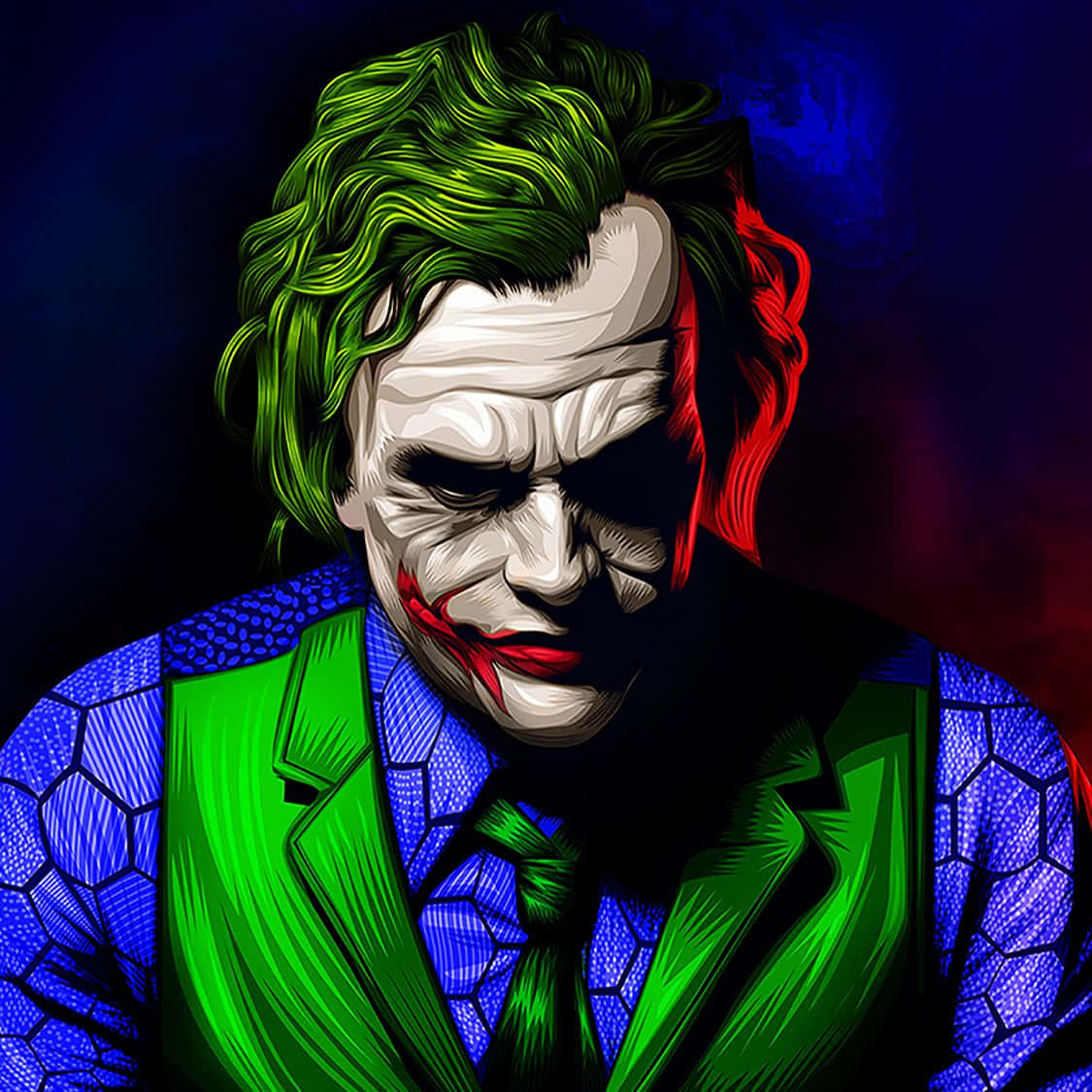 Pfp vibrant cu Joker Fundal