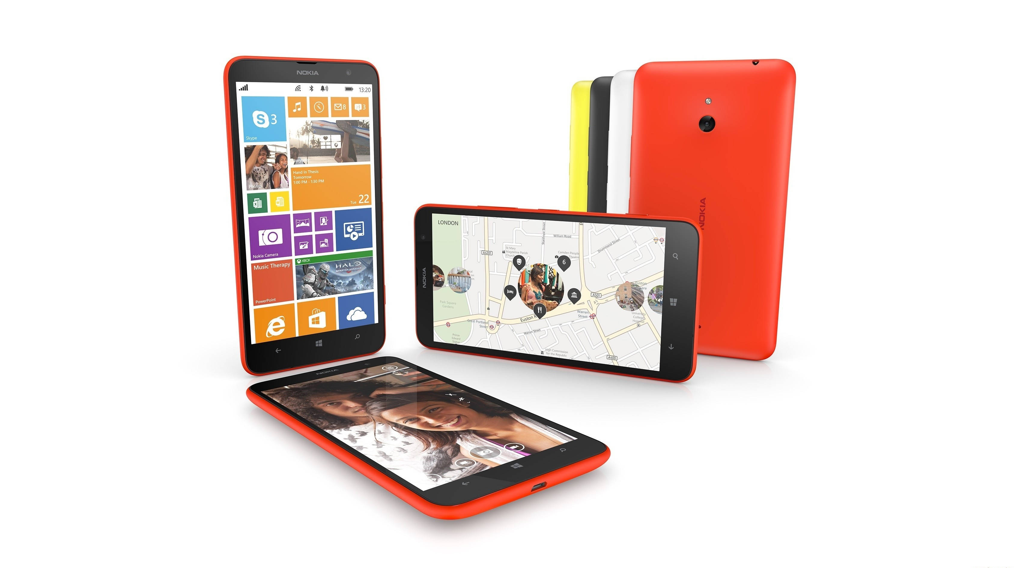 Phablet Smartphone Nokia Lumia 1320 Fundal