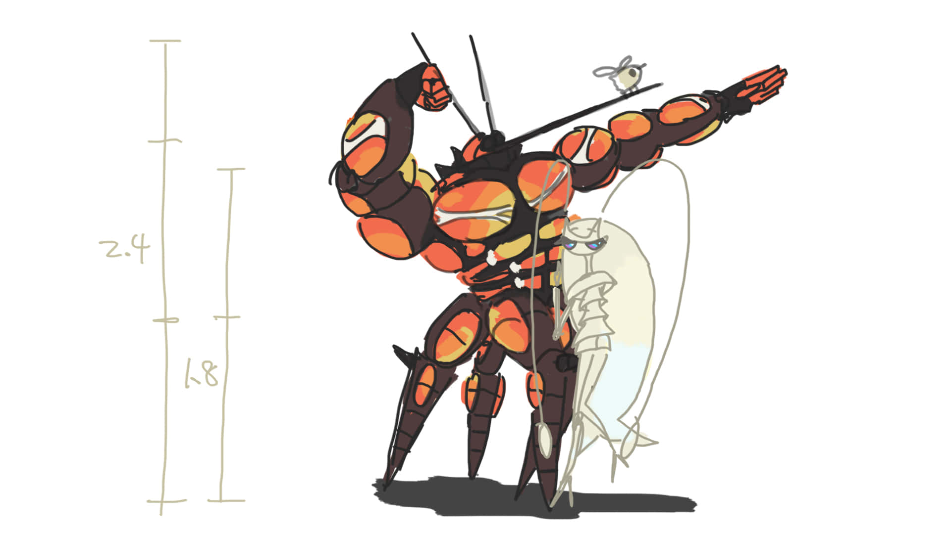 Pheromosa Agățată de Buzzwole Fundal