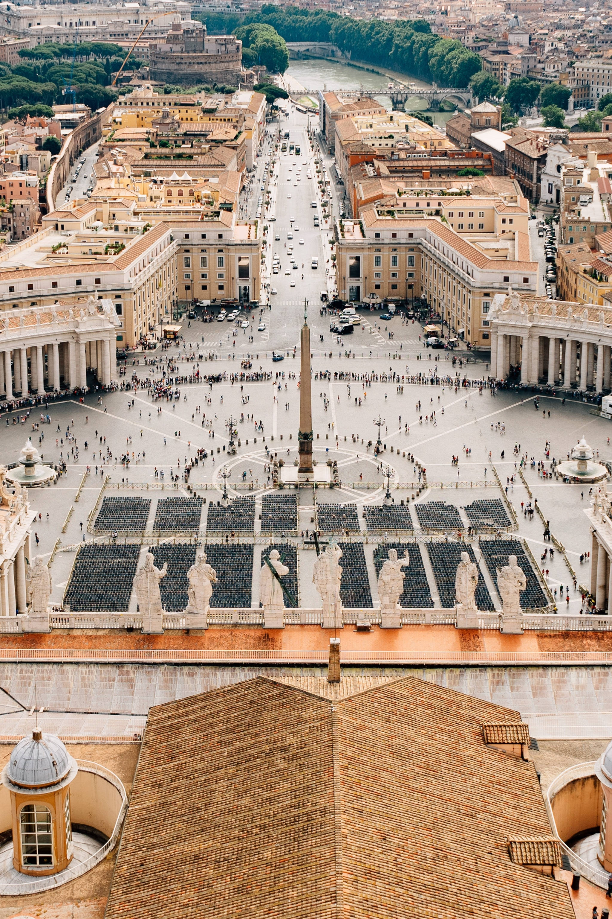 Piața Sfântul Petru din Vatican Fundal
