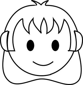 Pictogramă Fetită Zâmbețitoare Desen Animé Fundal