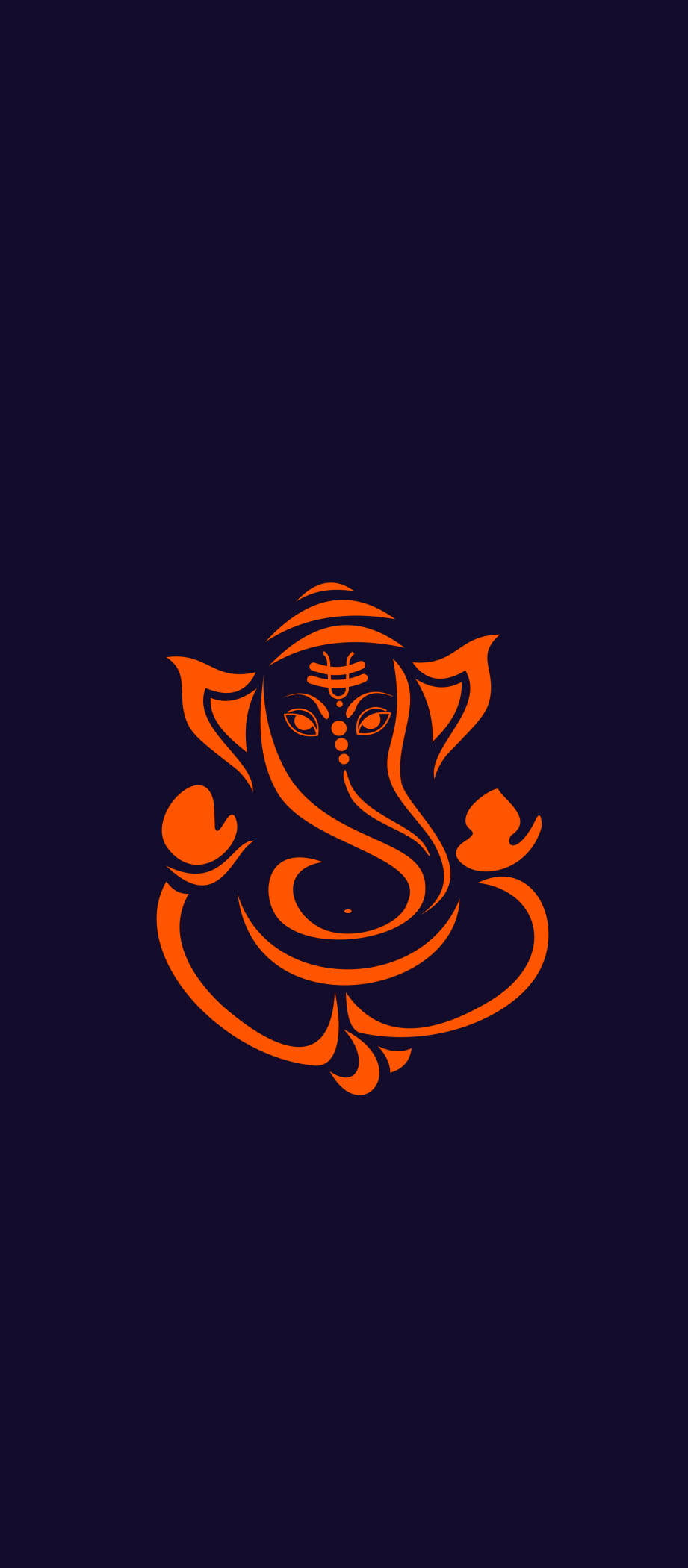Lord Ganesha Icon iPhone Fundal