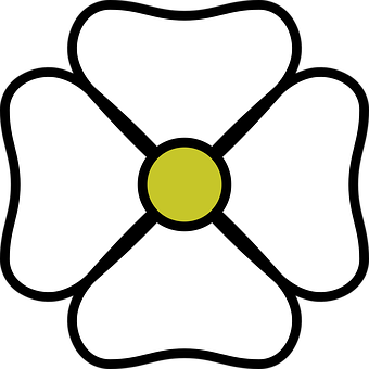 Pictogramă simplificată cu floare — Flori Fundal