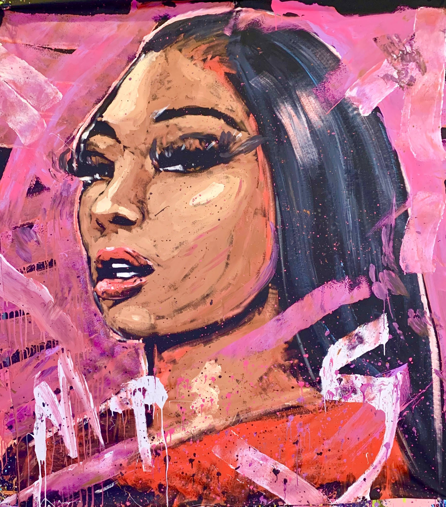 Pictura Megan Thee Stallion Fundal