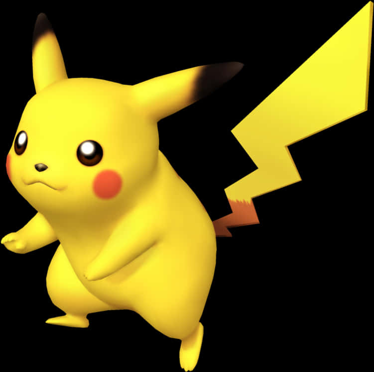 Pikachu 3D Model Poză Fundal