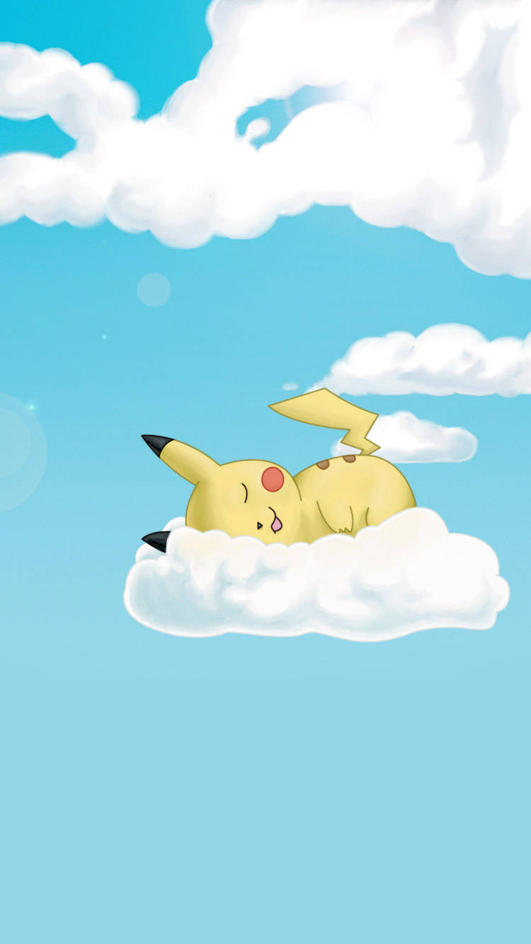 Pikachu adormit pentru iPhone Fundal