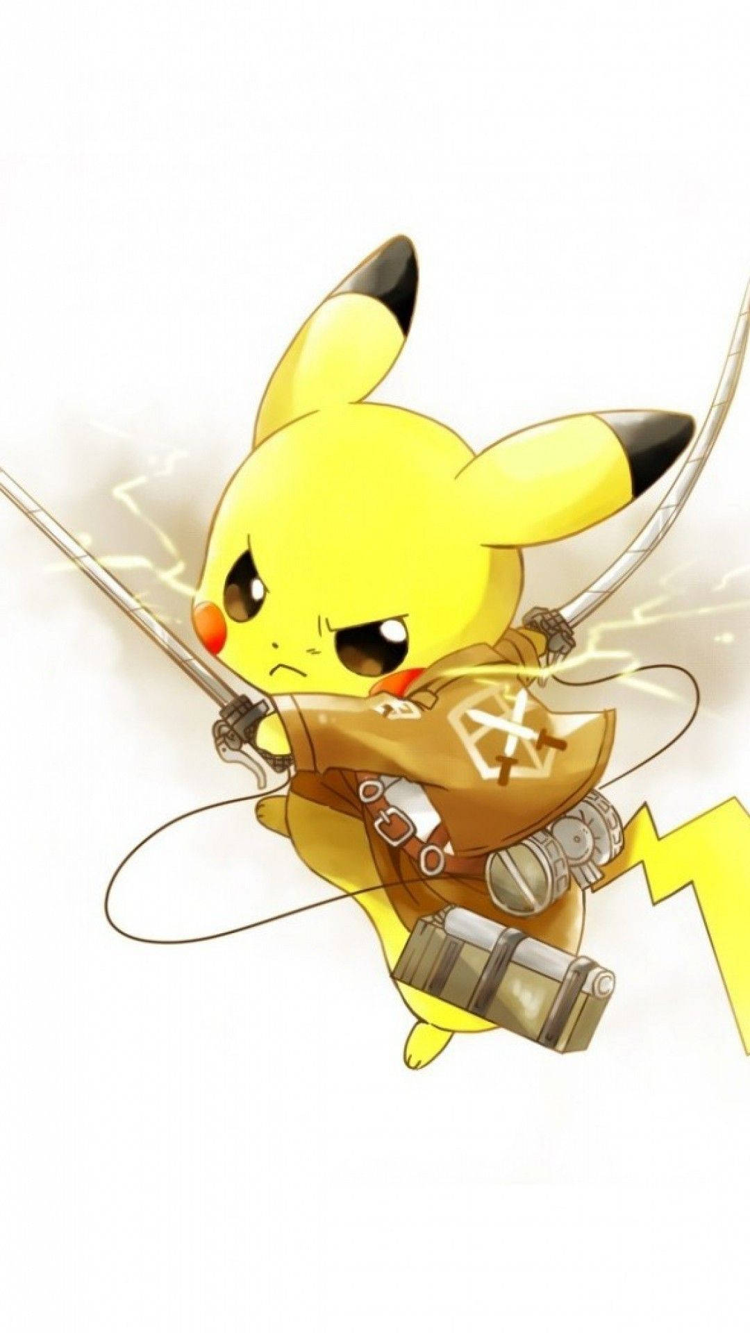 Pikachu bucurându-se de soare și aer liber Fundal