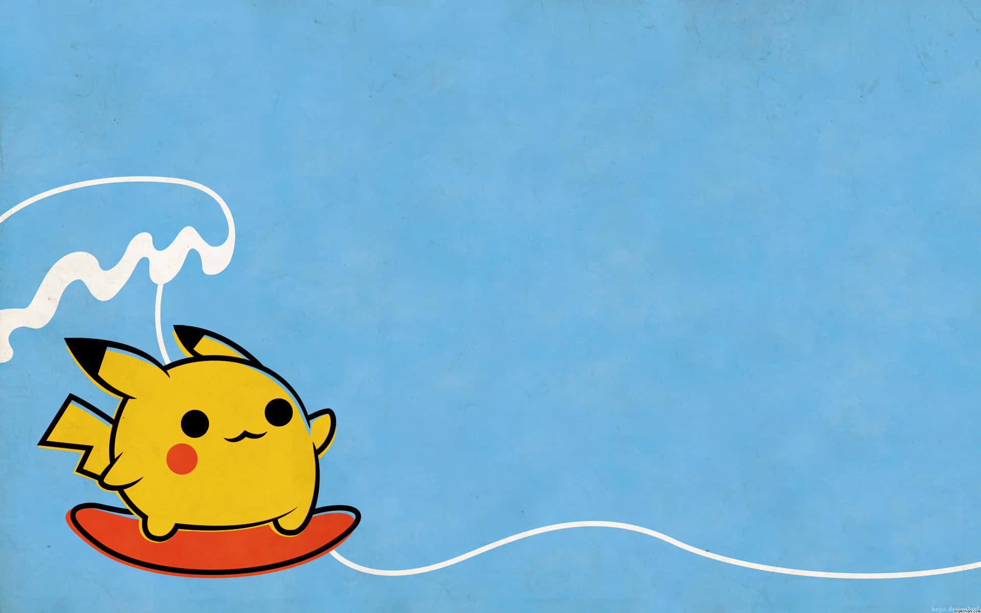 Pikachu drăguț în căutare de aventură! Fundal