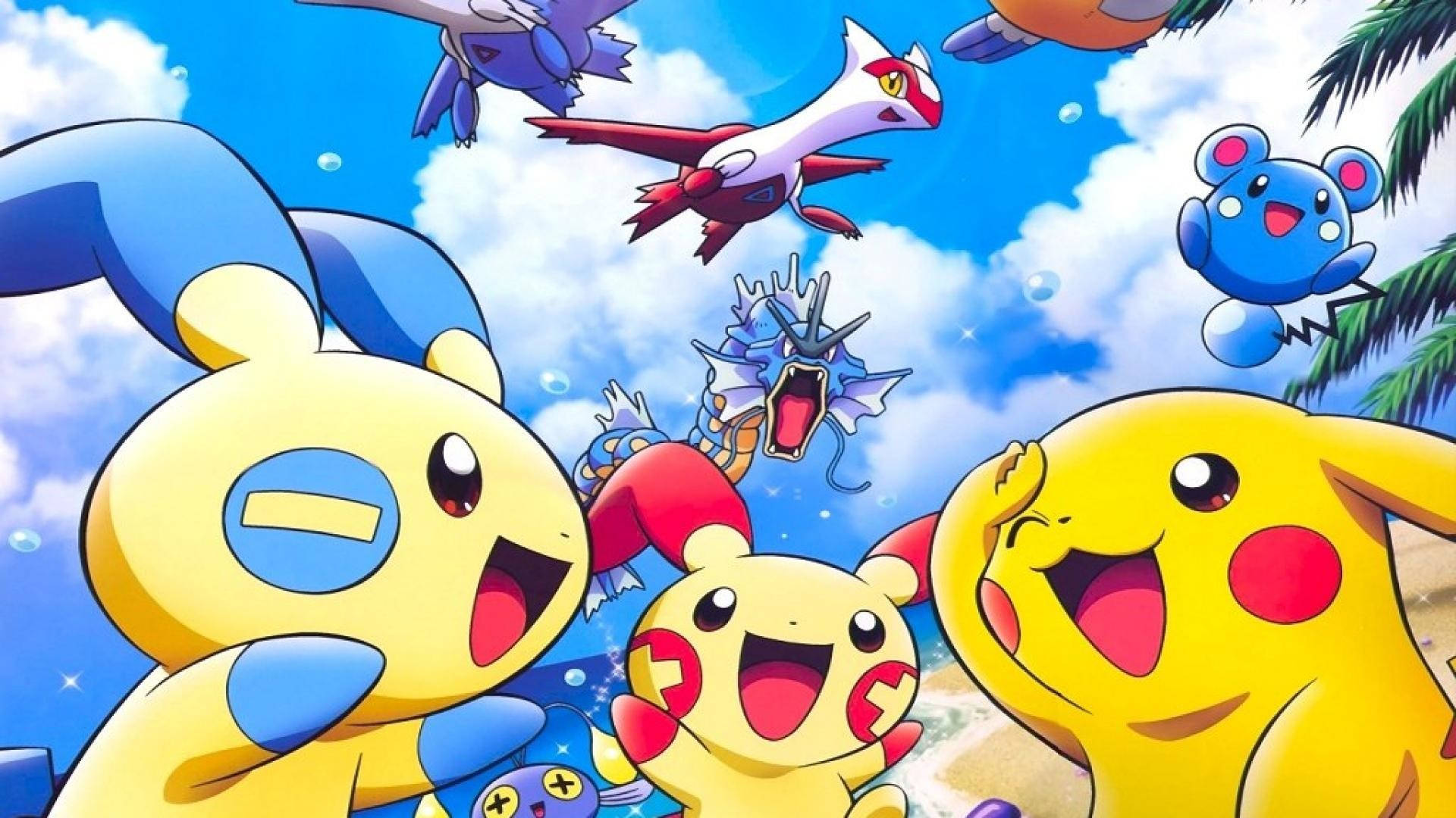 Pikachu Evoluție Cool Pokemon Fundal