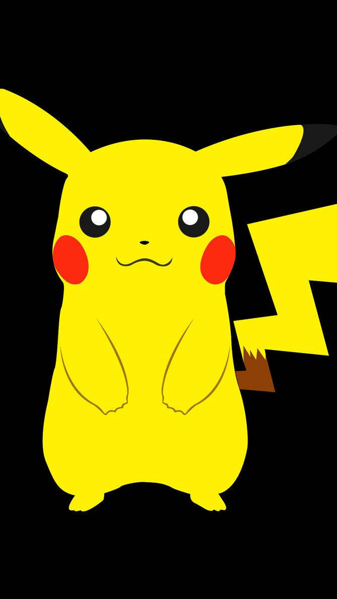 Pikachu pozează printre nori de furtună Fundal