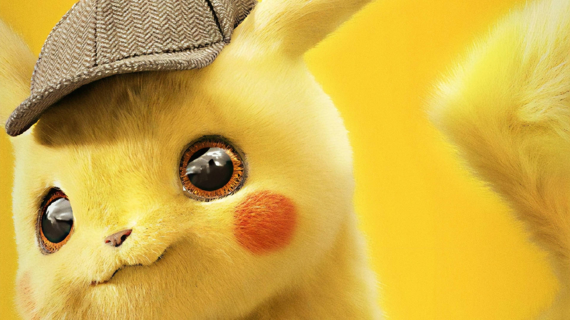 Pikachu prim plan imagine Fundal