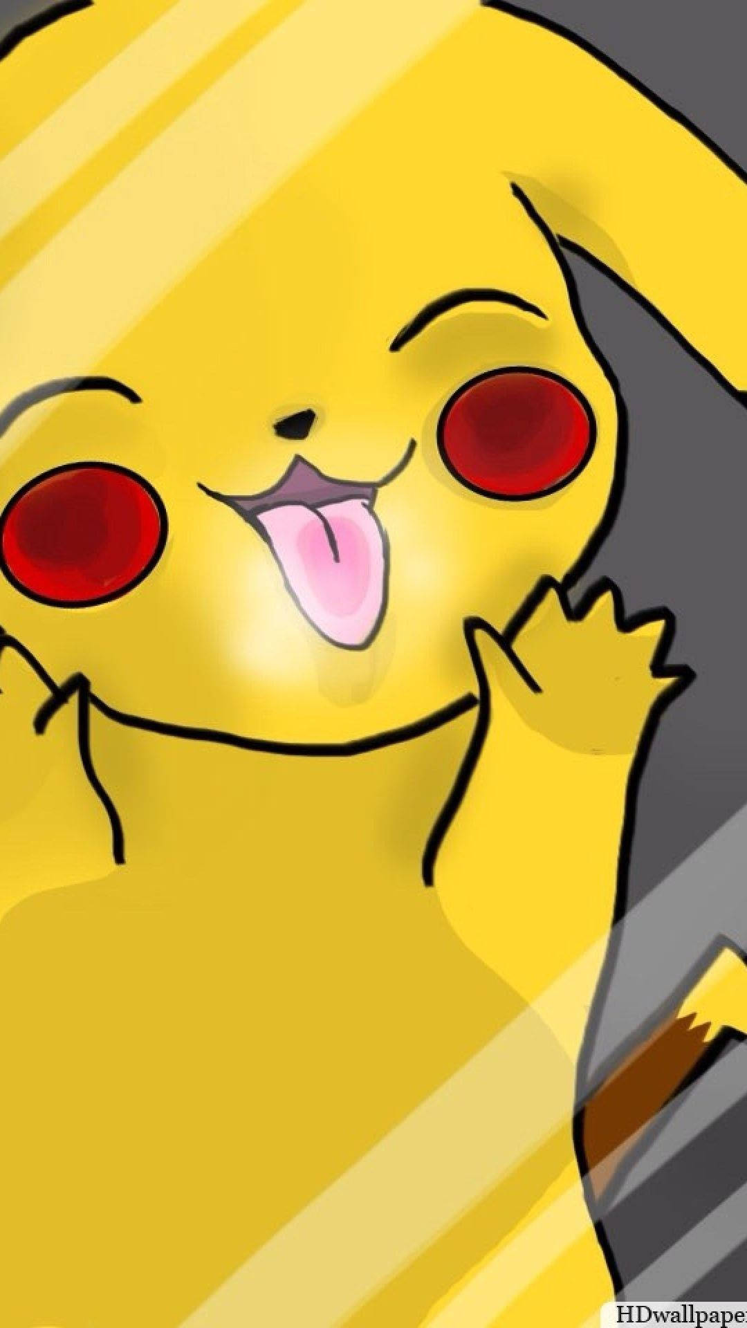 Pikachu se uită pe fereastră! Fundal