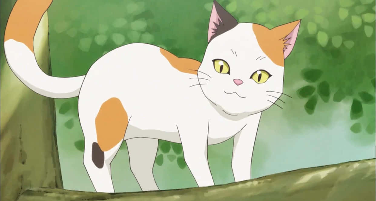 Pisică anime purrfectă Fundal