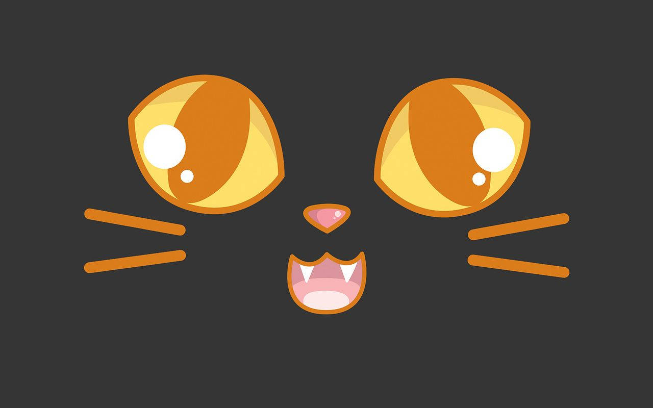 Pisică Kawaii de Halloween Fundal
