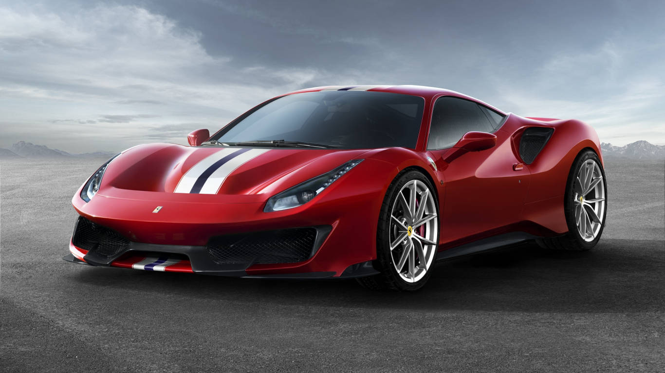 Pista în Deșert 1366x768 Ferrari HD Fundal