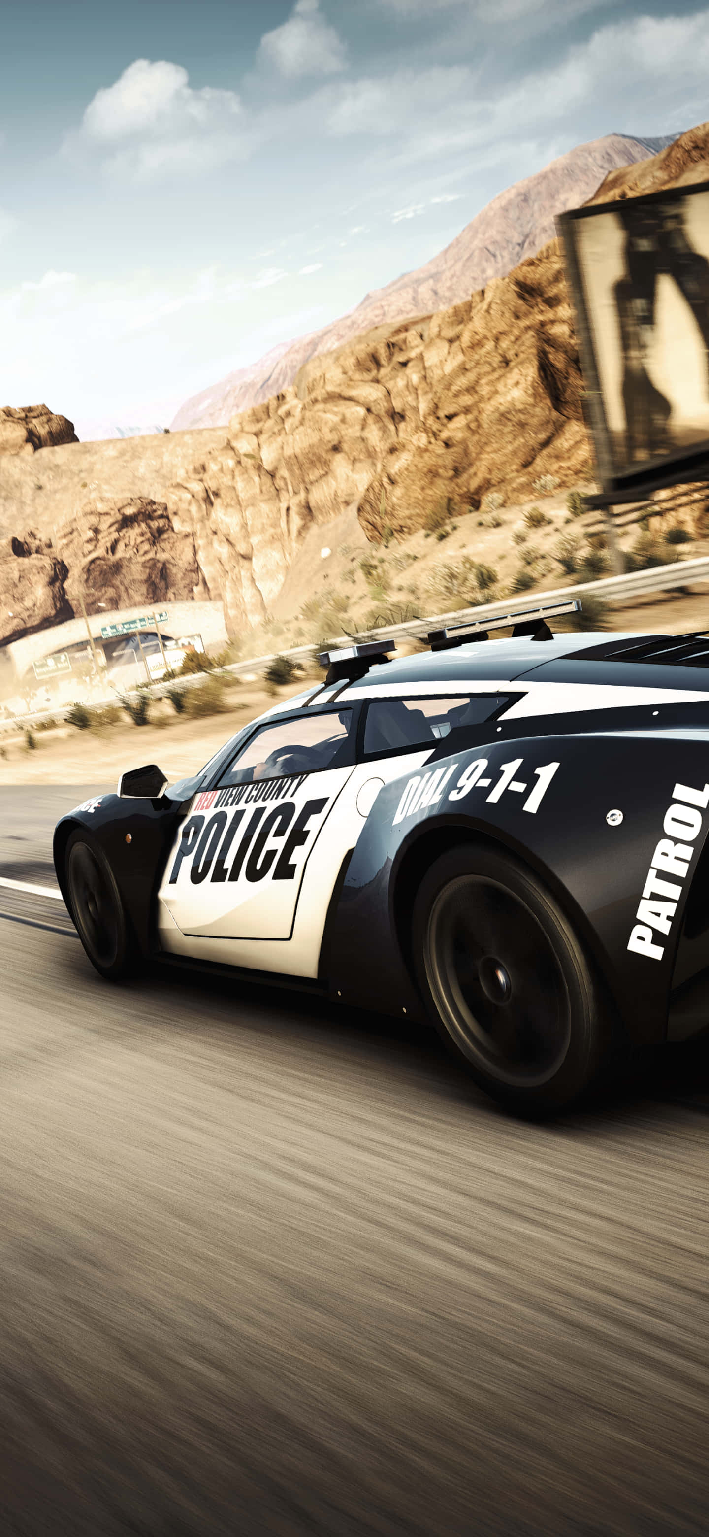 Pixel 3 Need For Speed Fundal Mașină de Poliție Alb-Negru Fundal