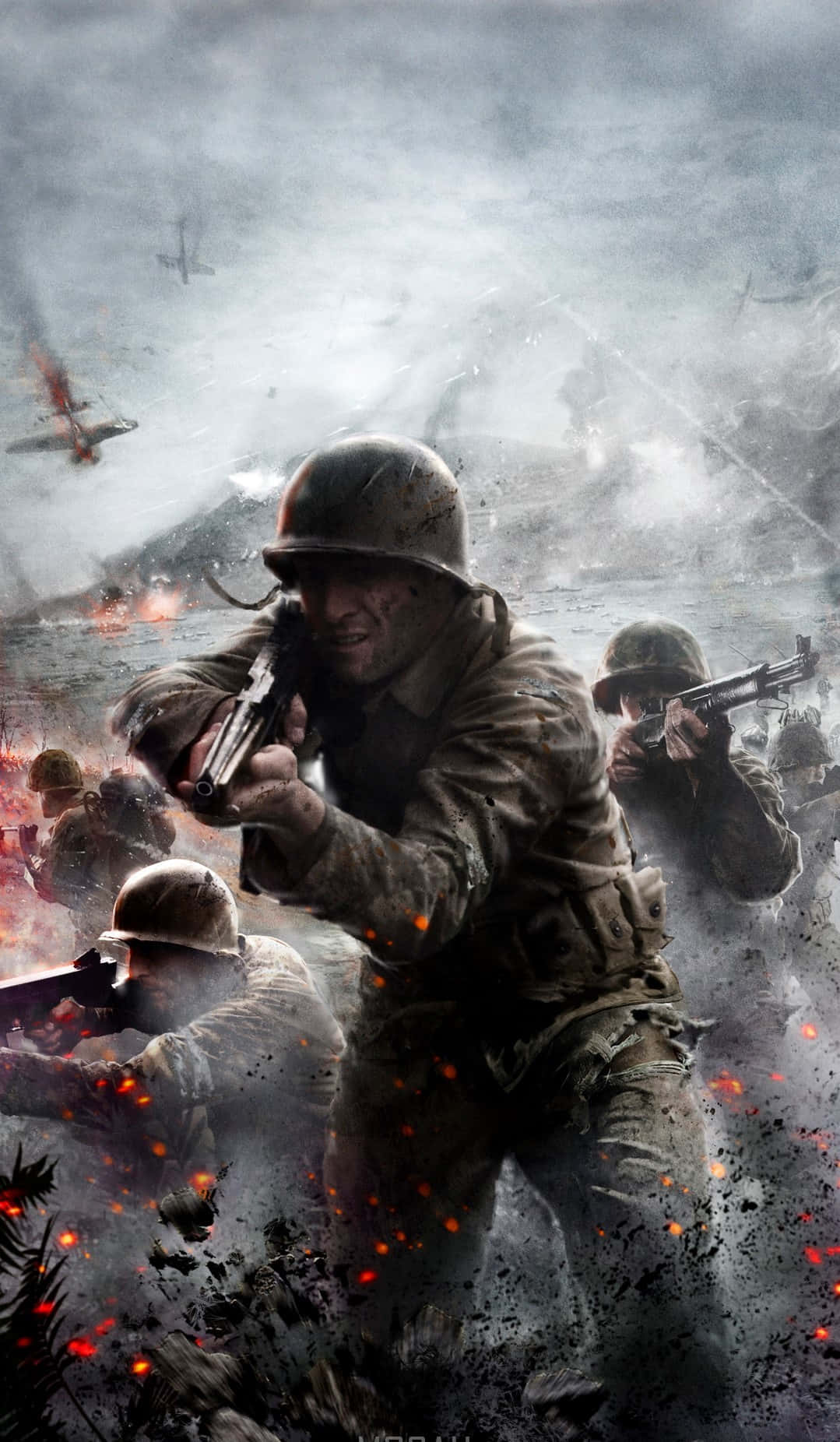 Pixel 3xl Battlefield 1 Fundal Soldați În Mediu Cinerit Fundal