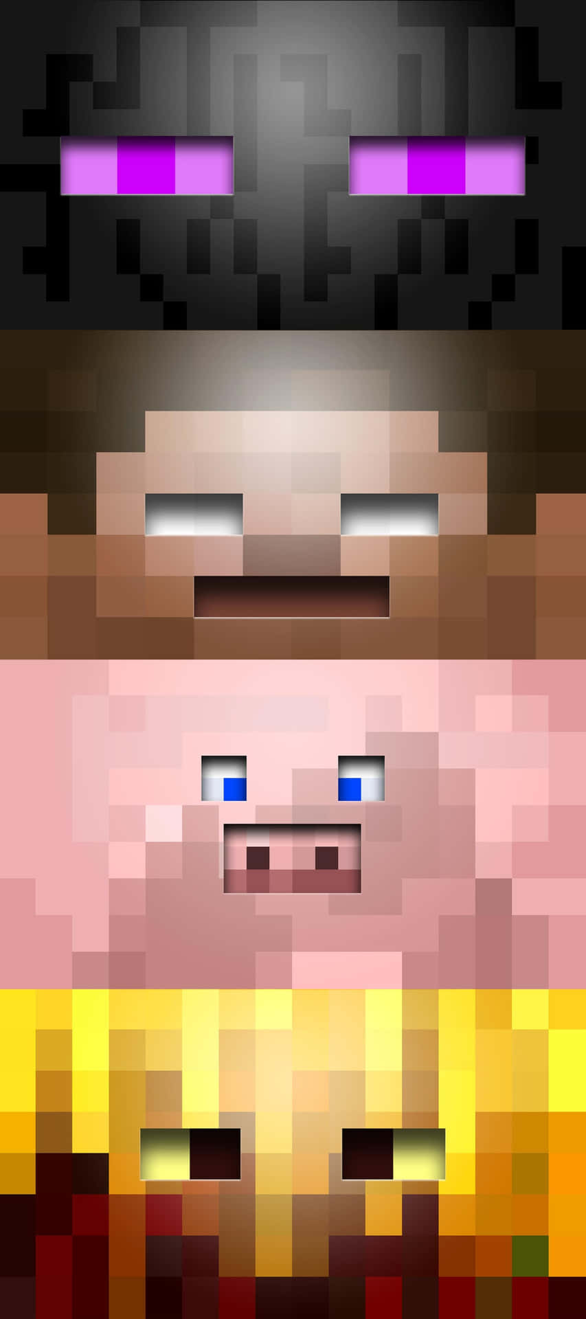 Pixel 3xl Minecraft Fundal Personaje Fete Fundal